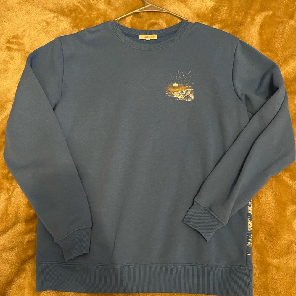 Bright Blue Scenic Crewneck
